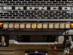 Ford Bronco Light Upgrade - Front Bumper Light Bar Mount - for 30" Flex Era LED Light Bar - Modular Bumper